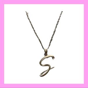 Italian 925 Sterling “S” Necklace